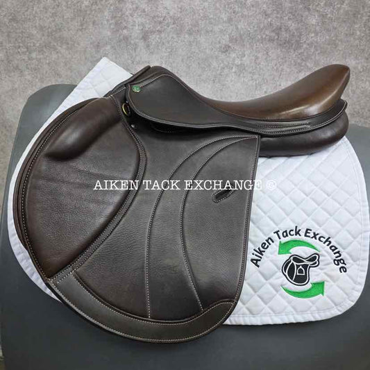 HDR Equipe Close Contact Jump Saddle, 19" Seat, Adjustable Tree - Changeable Gullet, Foam Panels