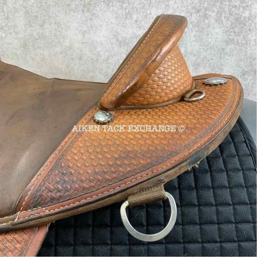 **SOLD** 1996 Bob Marshall by Circle Y 3520 Treeless Barrel Racing Western Saddle, 14" - 14.5" Seat