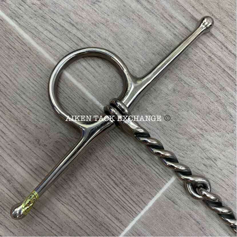 Hilason Single Joint Twisted Wire Full Cheek Bit 5"