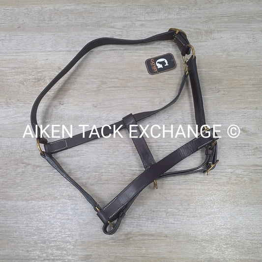 Gatsby Leather Turnout Halter, Brown, Size Full
