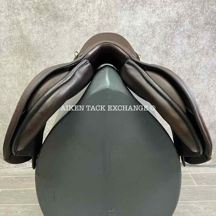 **SOLD** 2008 Pessoa Legacy XP Close Contact Jump Saddle, 17.5" Seat, Adjustable Tree - XCH Changeable Gullet, Wool Flocked Panels