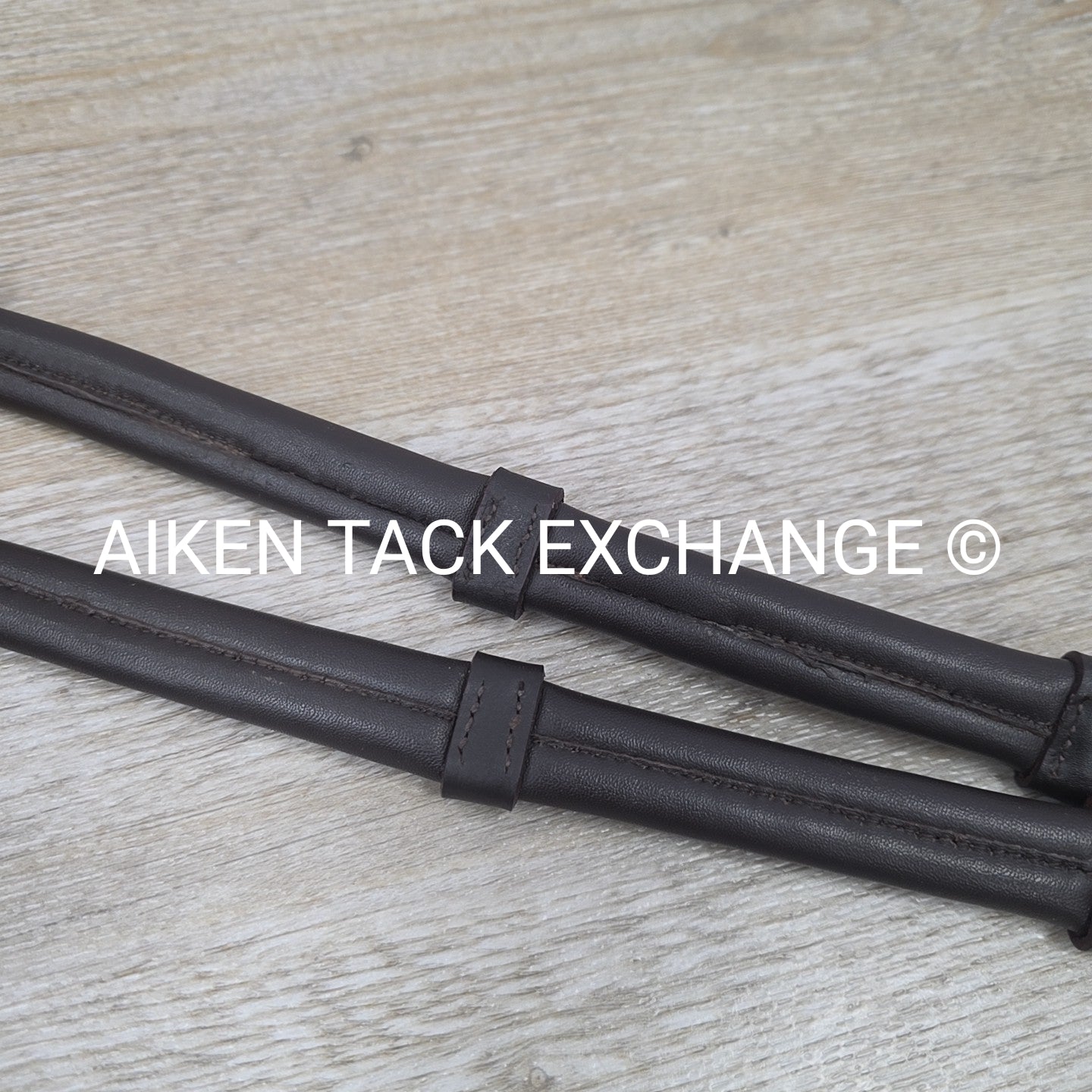 Cushion Grip Reins with Hand Stops, Brown, 56"