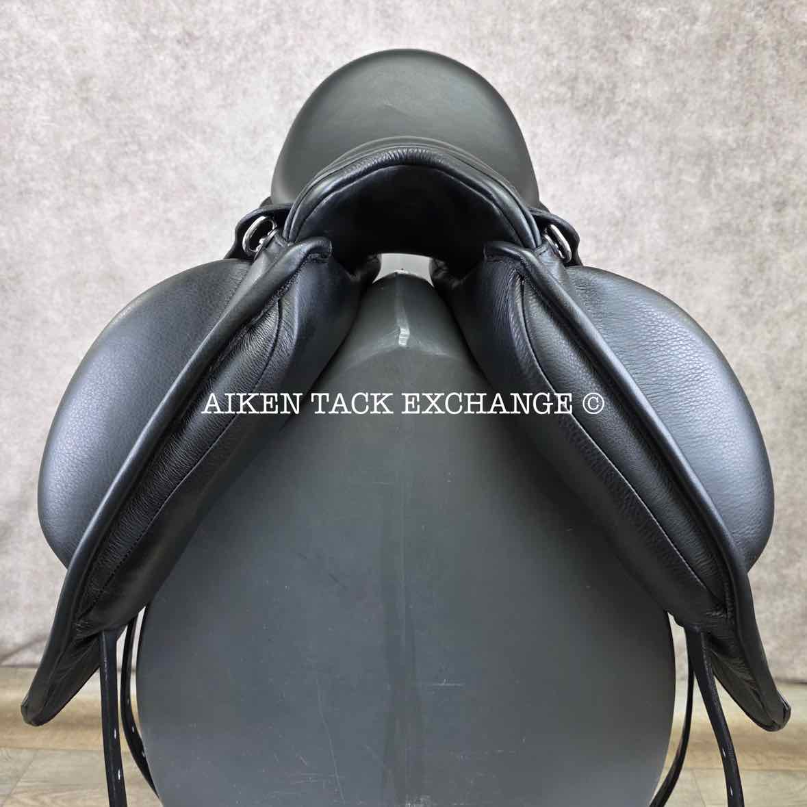 2023 Envy by Custom Saddlery Aurora Monoflap Dressage Saddle, 17.5" Seat, Adjustable Tree, Wool Flocked Panels