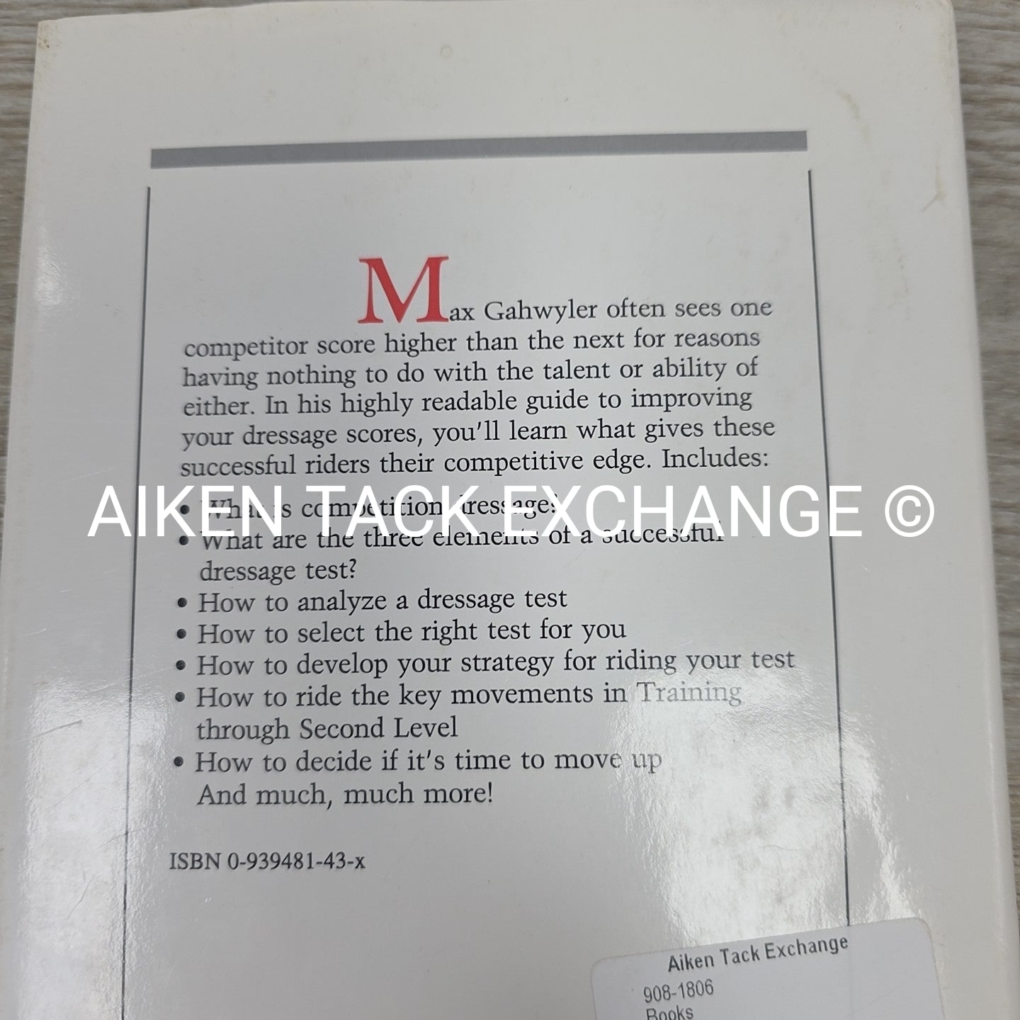 The Competitive Edge by Max Gahwyler w/ 1995 Tests