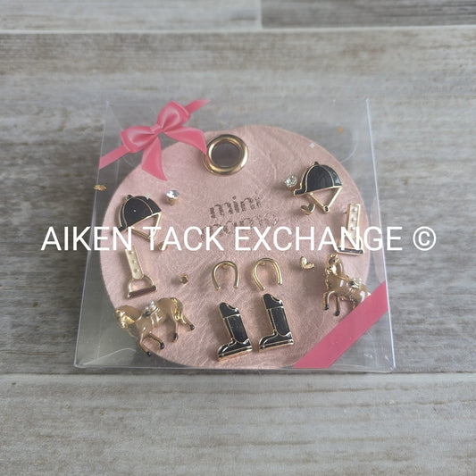 Equestrian Earring Set - 8 Pairs Total