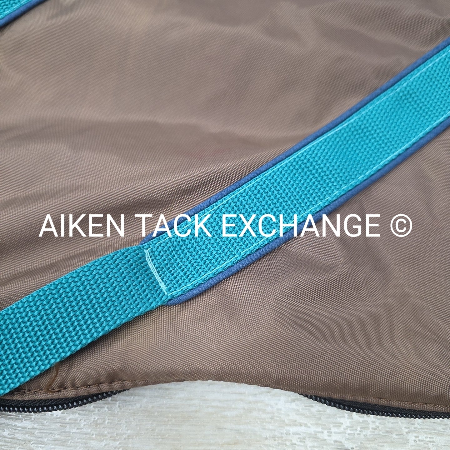 Fleece Lined Saddle Cover Carry Bag, Missing Strap & Has Custom Embroidery