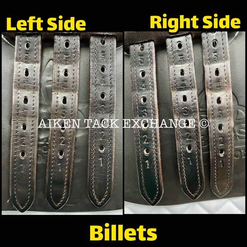 **SOLD** 2017 Bliss of London Close Contact Jump Saddle, 17" Seat, Extra Wide Tree, Wool Flocked Panels