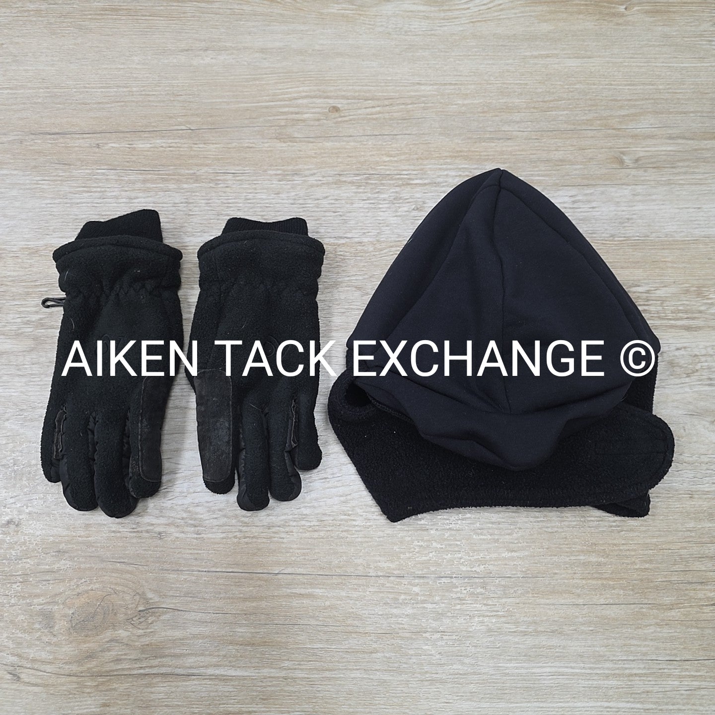 BARGAIN BUNDLE: Ovation Winter Gloves, Size Medium & EQ Winter Helmet Liner