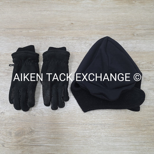 BARGAIN BUNDLE: Ovation Winter Gloves, Size Medium & EQ Winter Helmet Liner