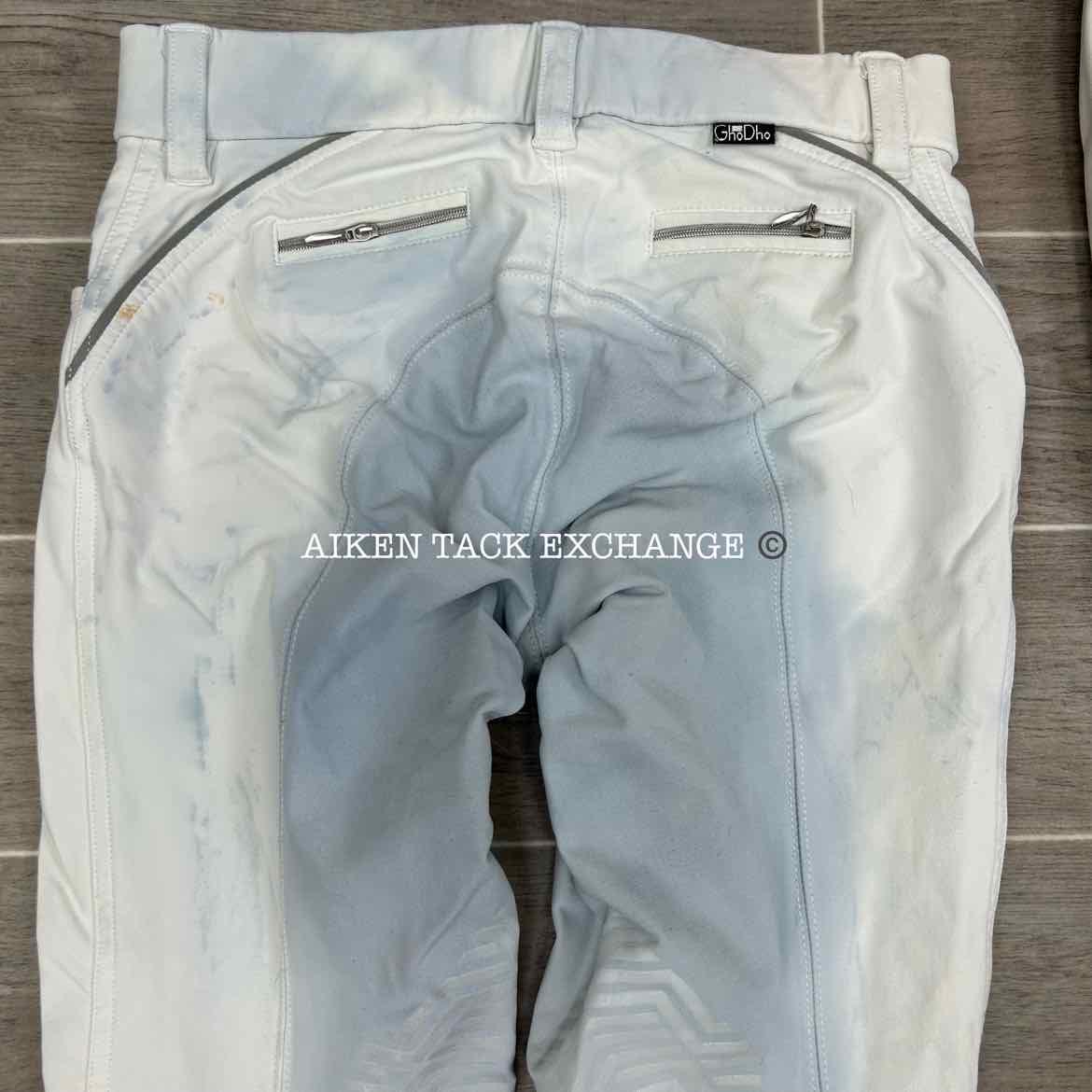 BARGAIN BUNDLE: 3 Pair GhoDho Silicone Grip Knee Patch Breeches, Size 26