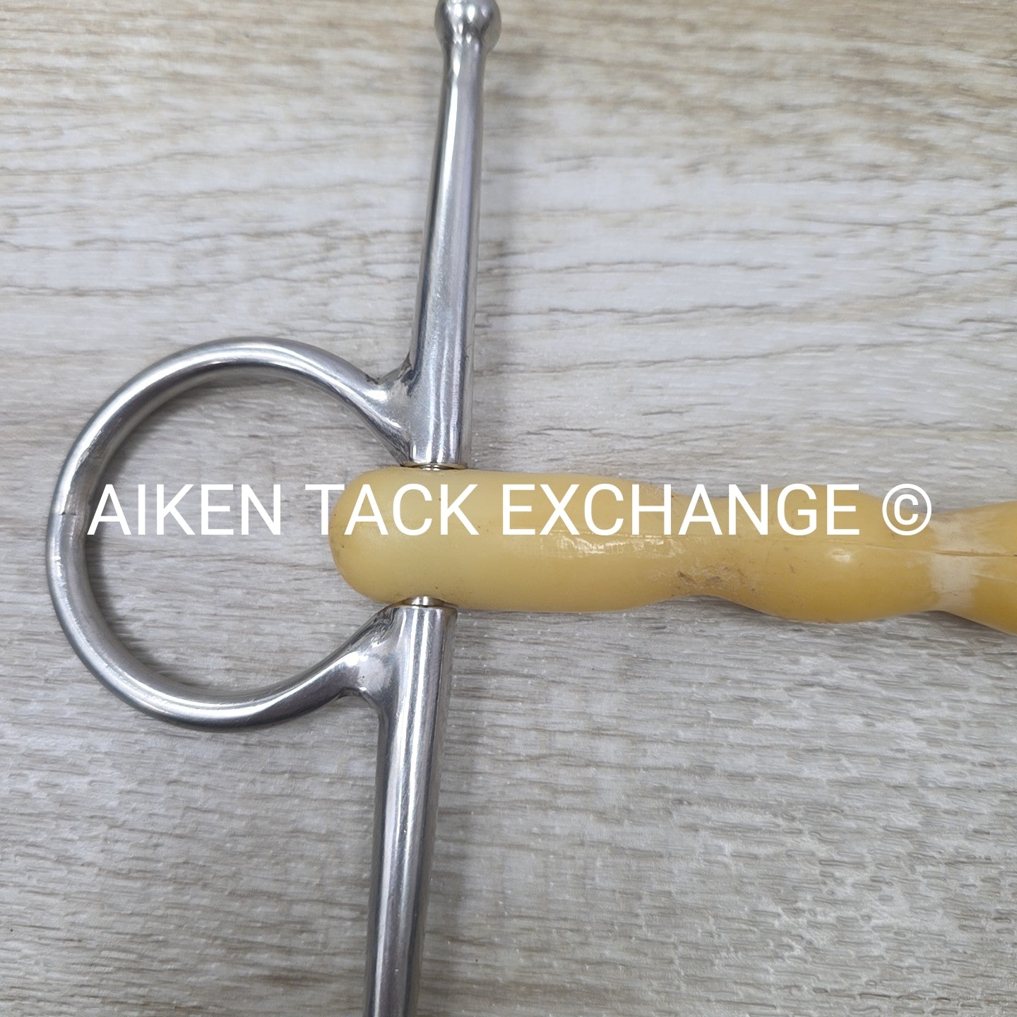 Happy Mouth Shaped Mullen Mouth Full Cheek Bit 5" (Has Chew Marks)