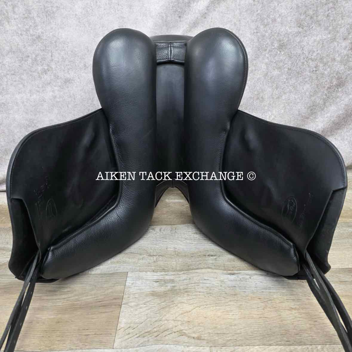 Saddle Guy by Mike Scott Monoflap Dressage Saddle, 17.5" Seat, Short Flap, MW/W Tree, Wool Flocked Panels