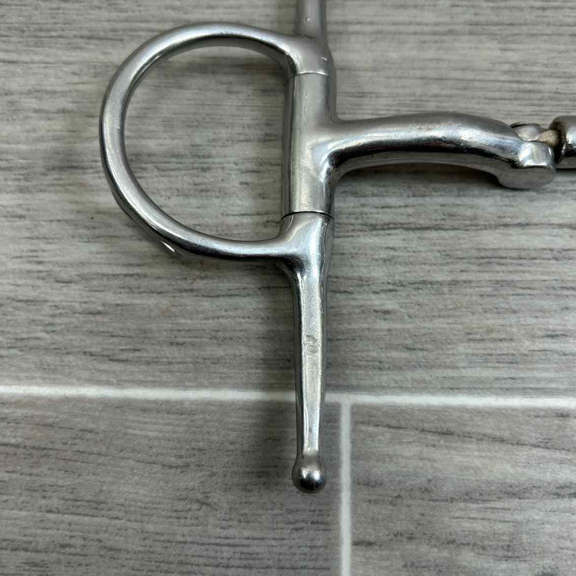 Double Joint Hinged Full Cheek Bit with Hooks 5"