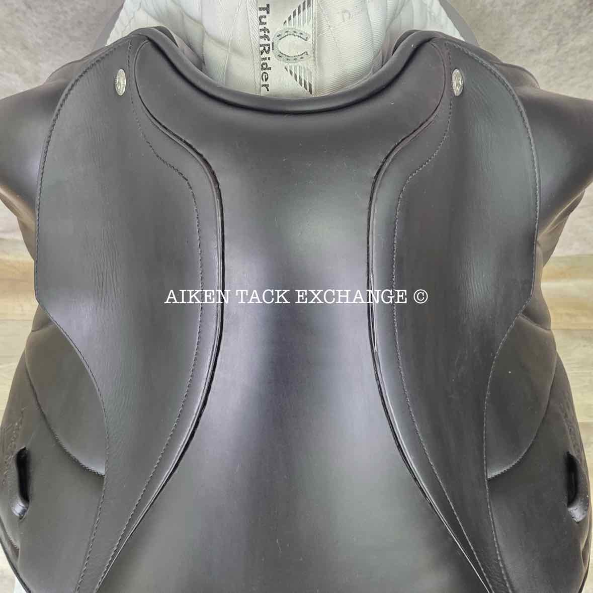 2015 Voltaire Adelaide Monoflap Dressage Saddle, 18" Seat, 3AA Flap, Medium Wide Tree, PRO Panels, Full Buffalo Leather