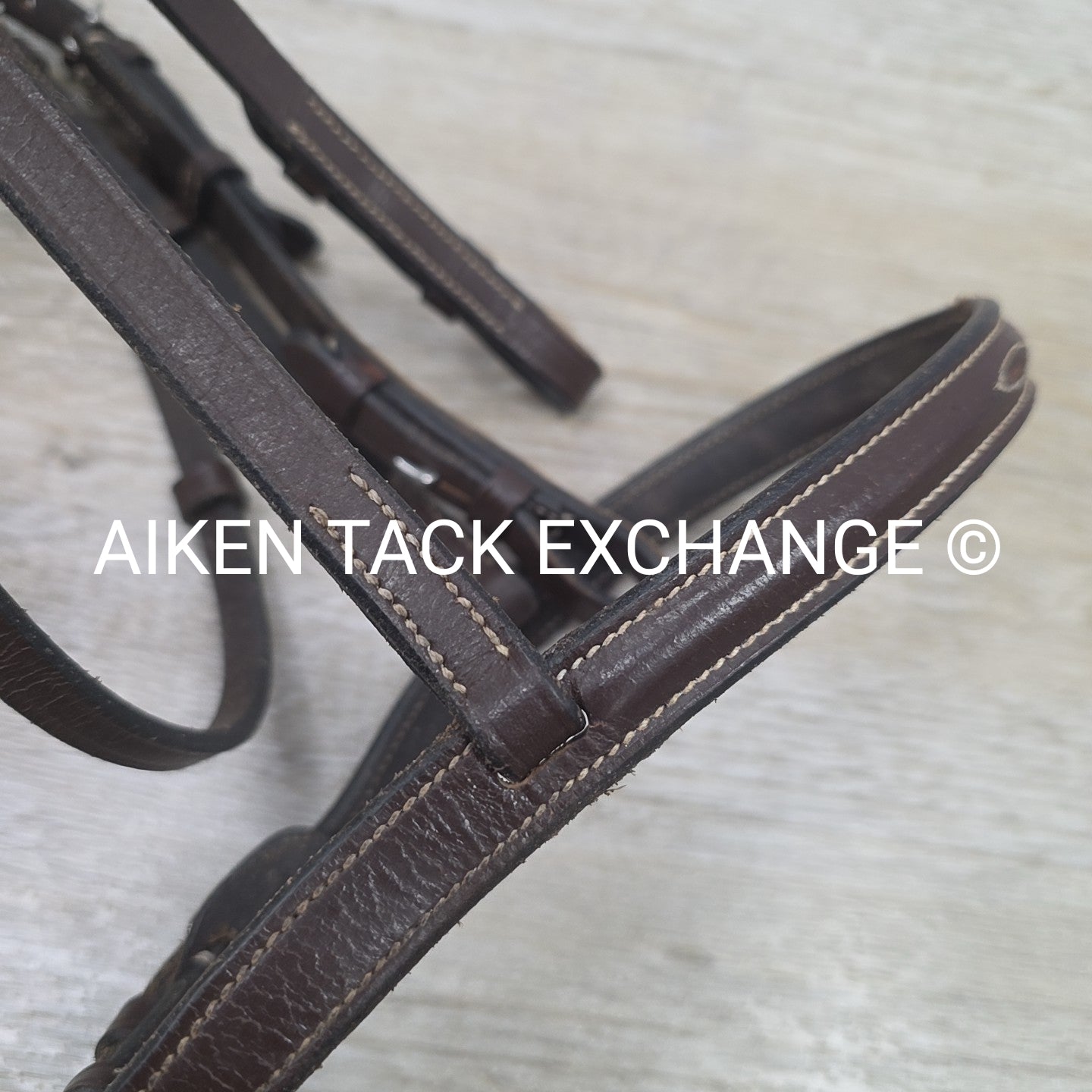 Fancy Stitched Bridle with Matching Laced Reins, Brown, Size Pony