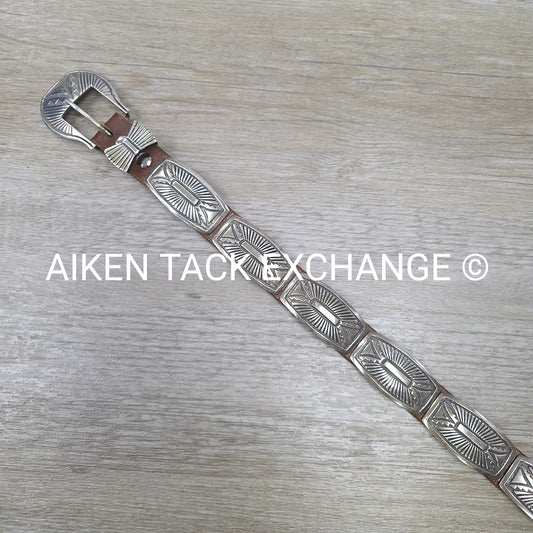 Rick Martinez Navajo Sterling Silver Concho Belt, 32