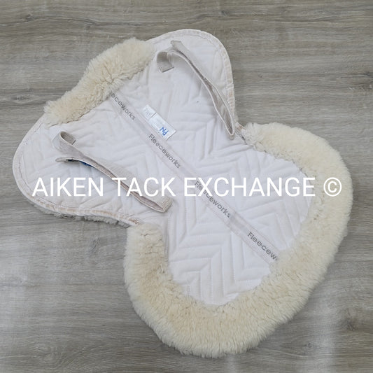 Fleeceworks Sheepskin Classic Original Half Pad with Rolled Edge, Pony