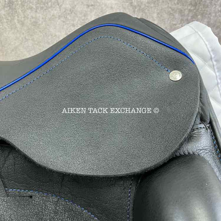 2023 Custom Saddlery Everest Monoflap Dressage Saddle, 18" Seat, Adjustable Tree, Wool Flocked Panels