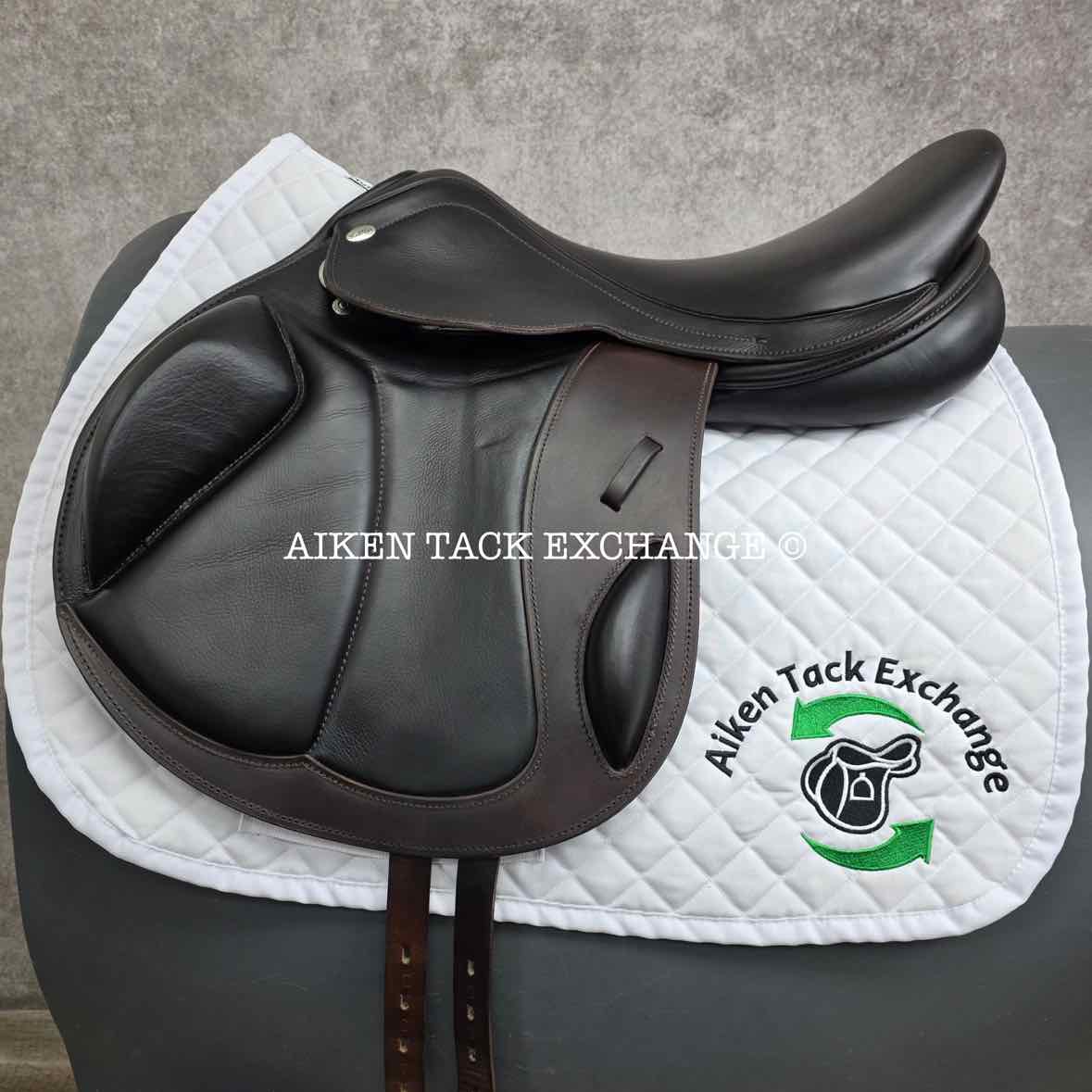 2025 Kentaur Eventer II Monoflap Jump Saddle, 17.5" Seat, Medium Wide Tree, Wool Flocked Panels