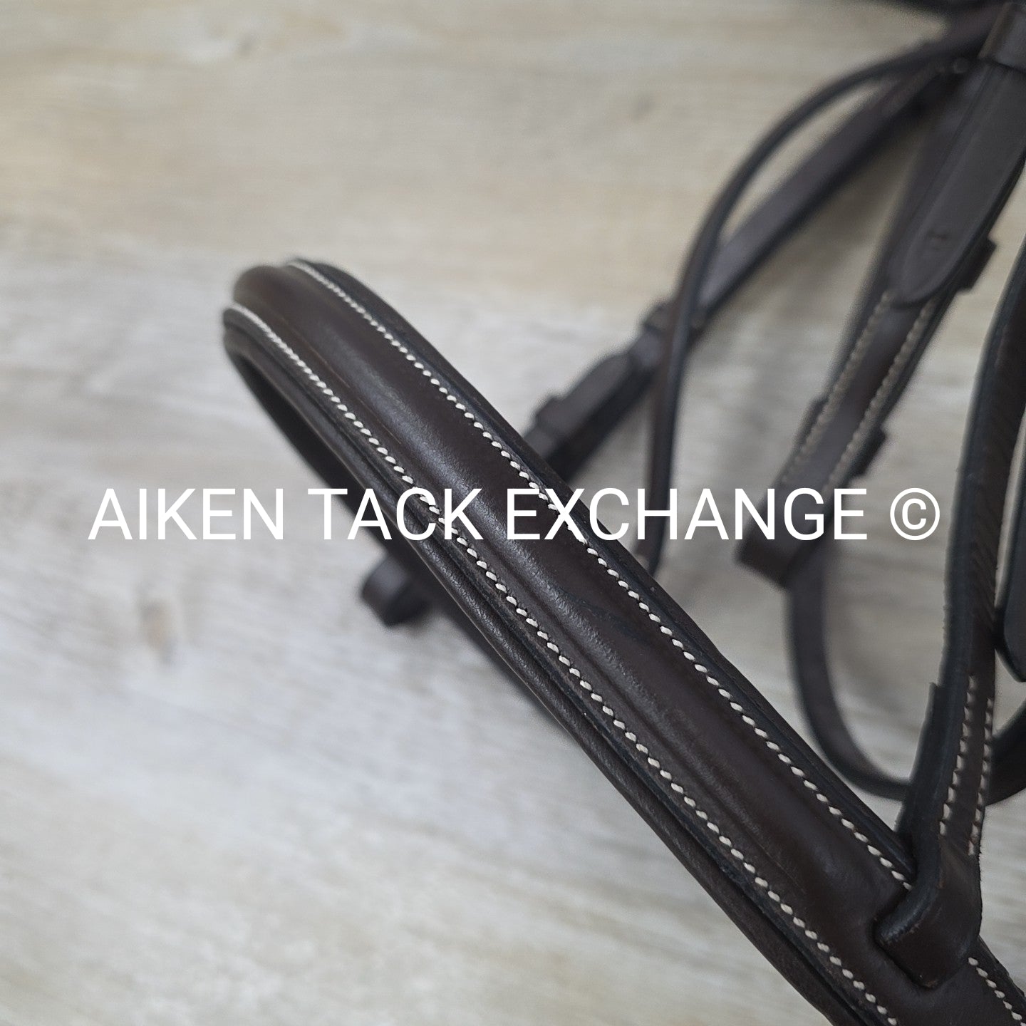 Pinnacle Padded Plain Raised Bridle with Laced Reins, Brown, Size Full