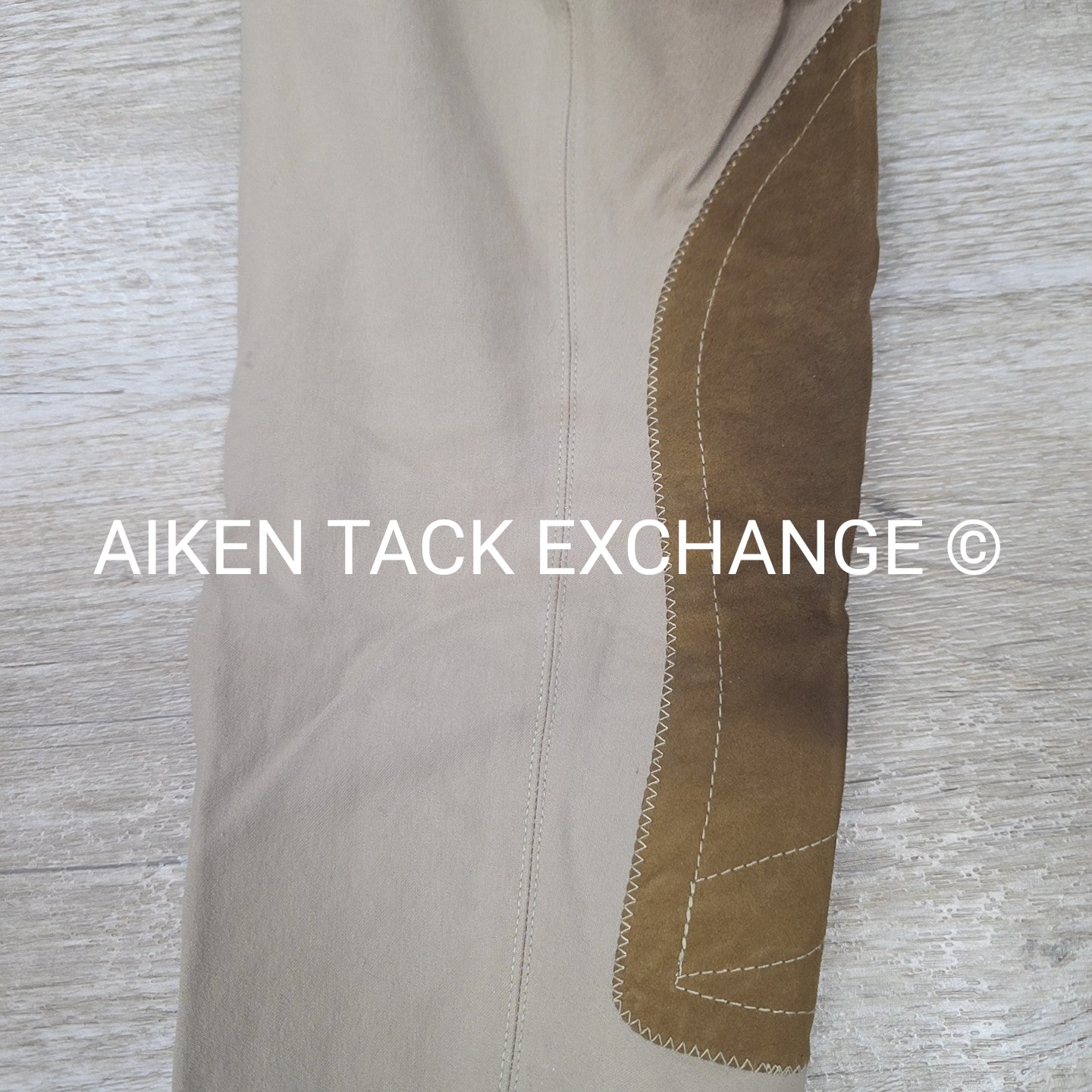 Tailored Sportsman Trophy Hunter Knee Patch Sock Bottom Breeches, Size 28