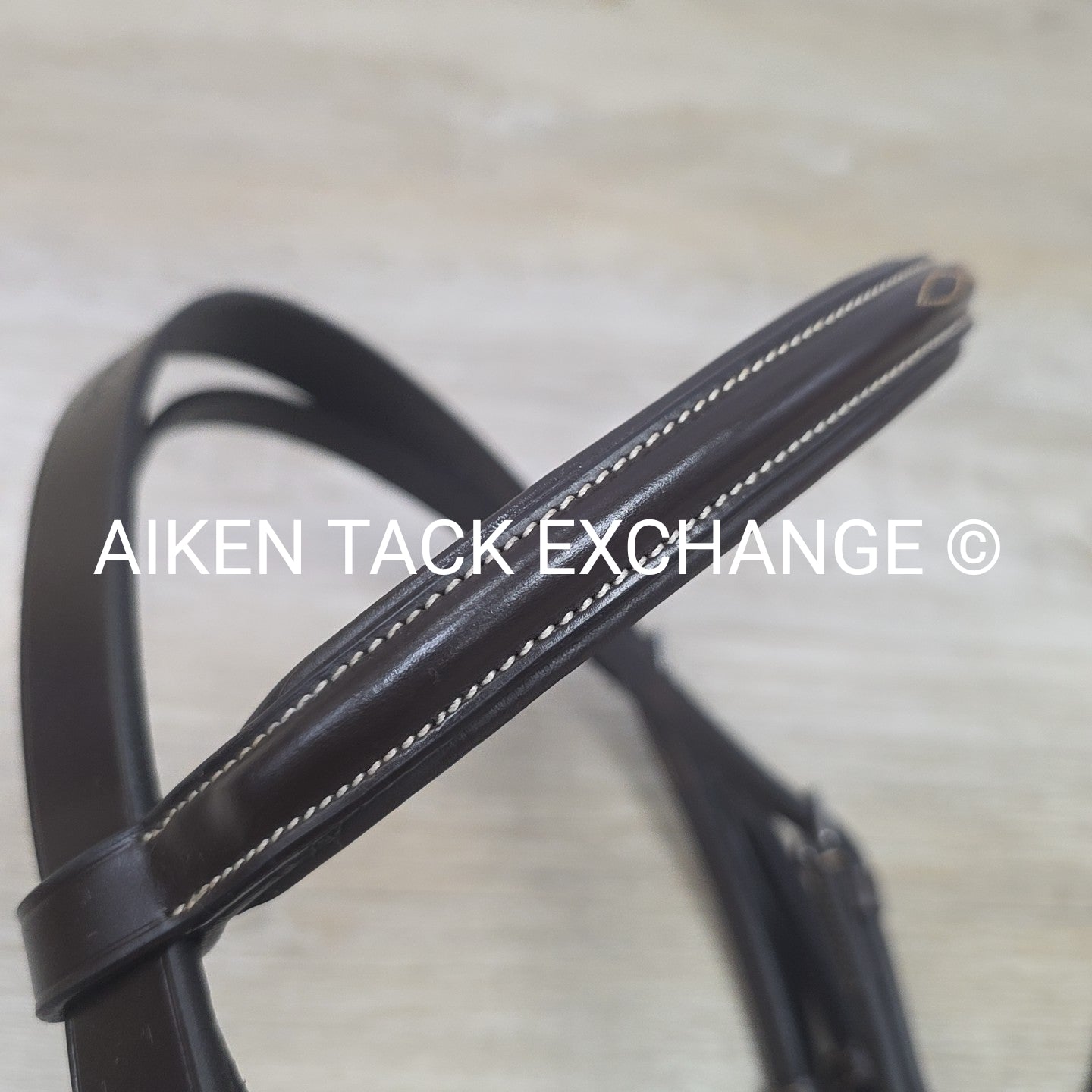 Collegiate Fancy Stitch Bridle with Laced Reins, Brown, Size Full