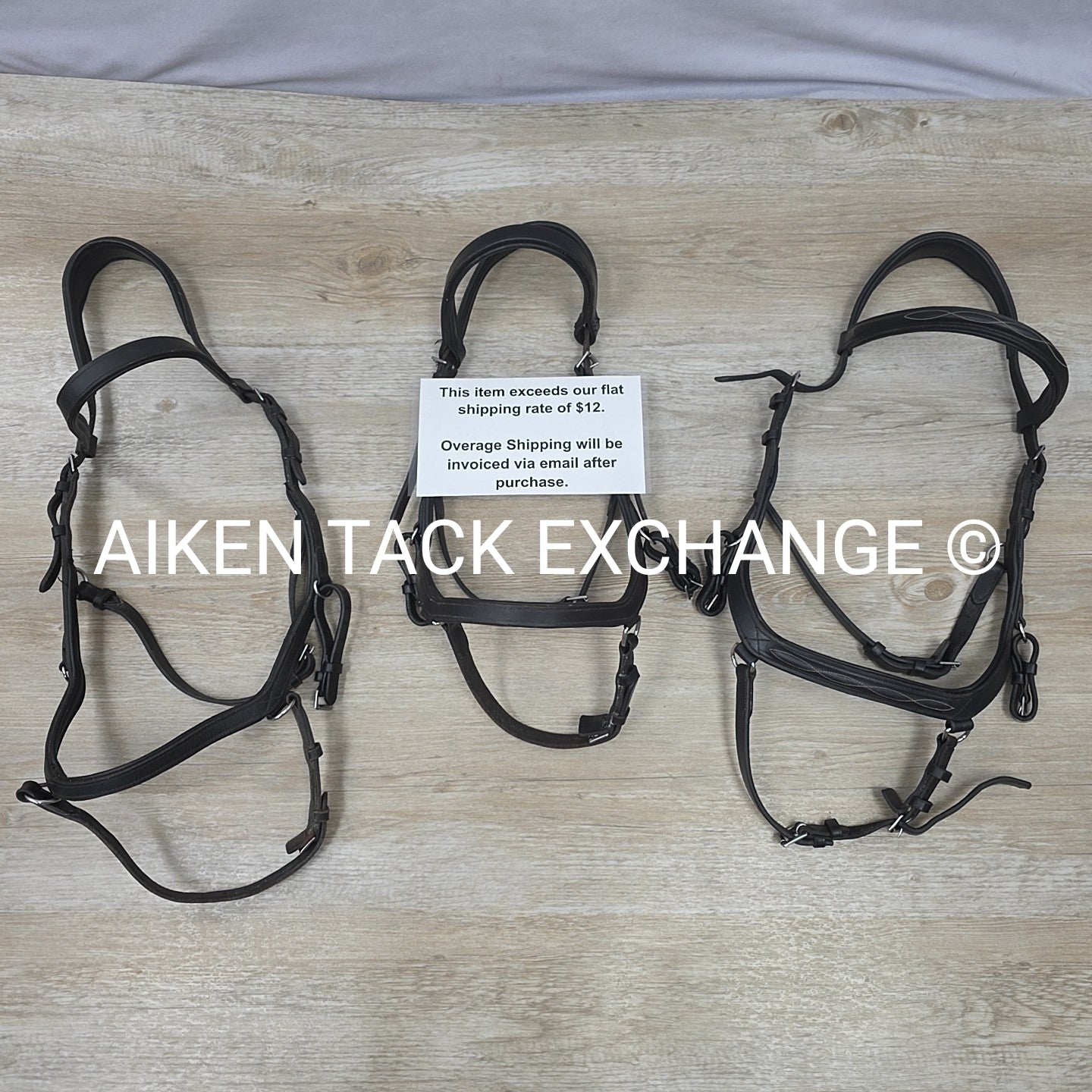 BARGAIN BUNDLE: 3 Horseware Micklem Bridles, 2 Oversize 1 Full