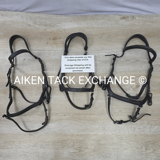 BARGAIN BUNDLE: 3 Horseware Micklem Bridles, 2 Oversize 1 Full
