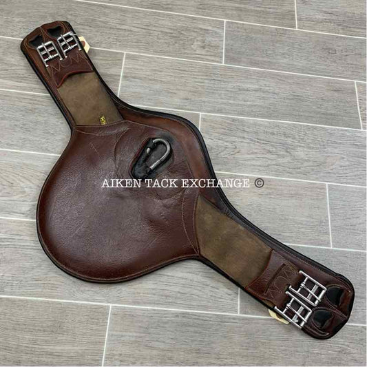 Devoucoux Short Belly Guard Stud Girth, Brown, 28"