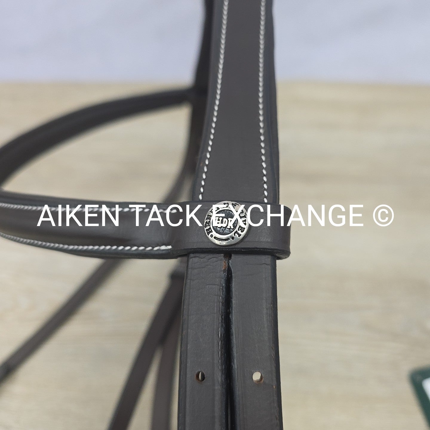 HDR Advantage Mono Crown Padded Bridle with Reins, Havana, Oversize