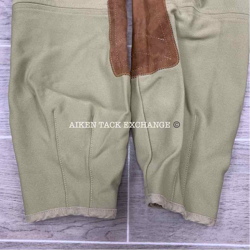 Tailored Sportsman Supreme Hunter Side Zip Knee Patch Breeches, Size 24