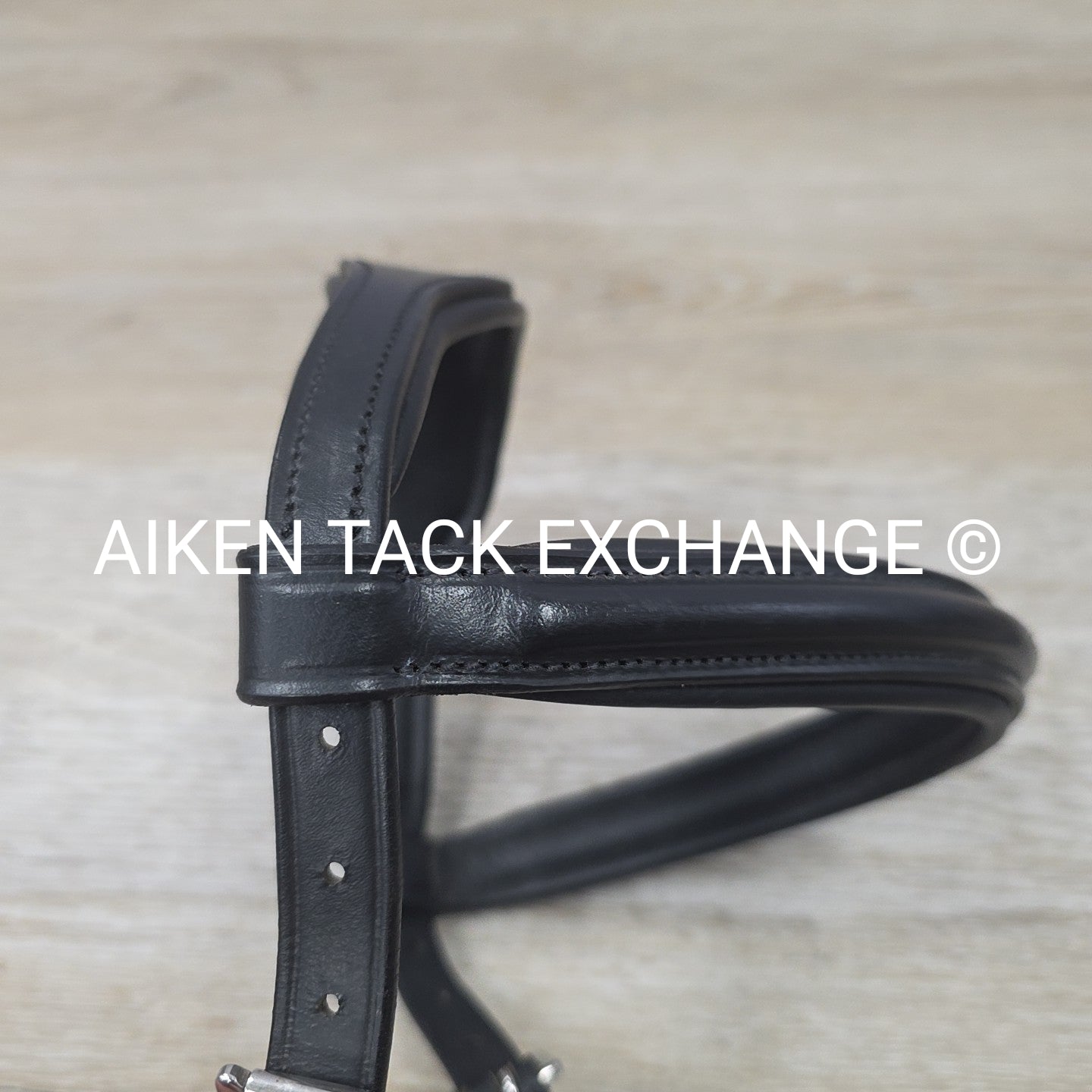 Bobby's English Tack Anatomic Bridle with Rubber Reins, Black, Size Full