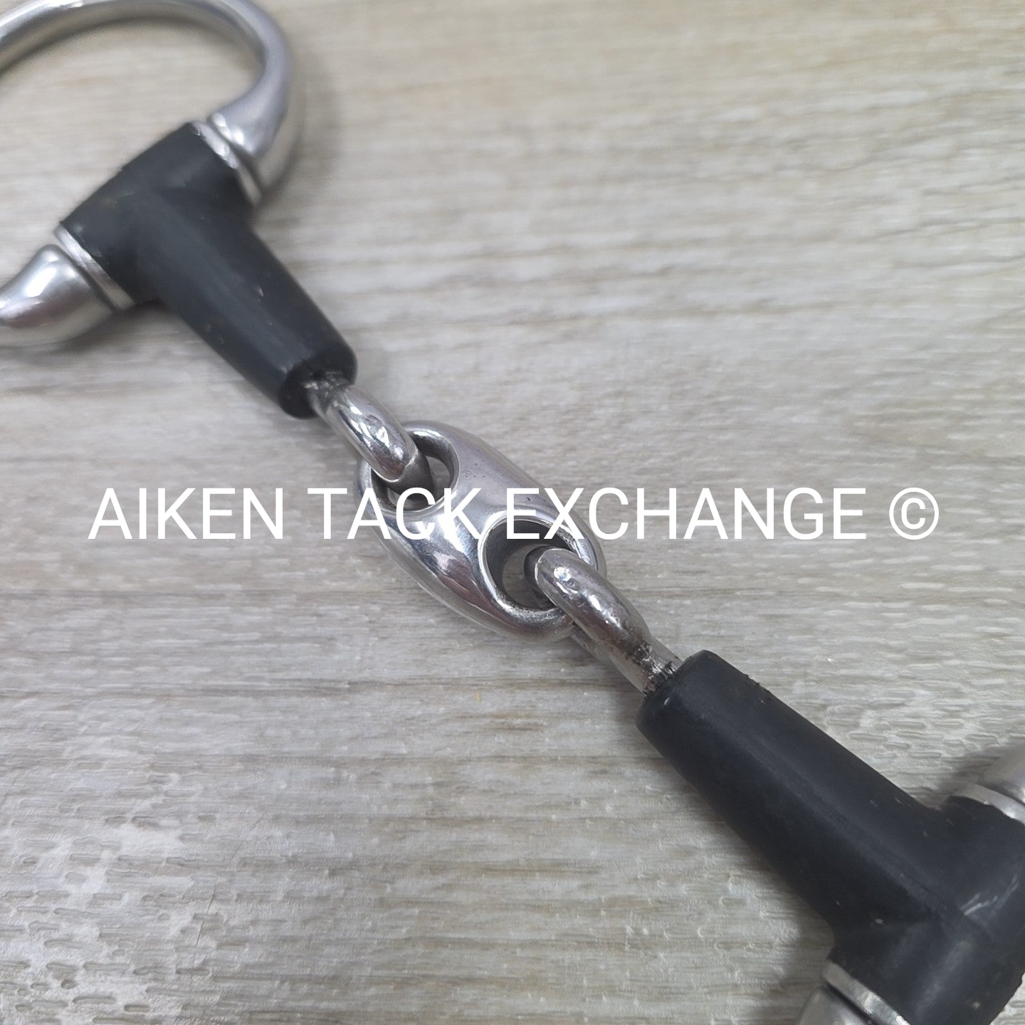 Double Joint Rubber Eggbutt Pony Bit 4.25"