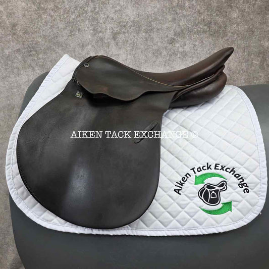 Stubben Siegfried II Saddle, 17" Seat, 31cm Tree - MW/W, Wool Flocked Panels