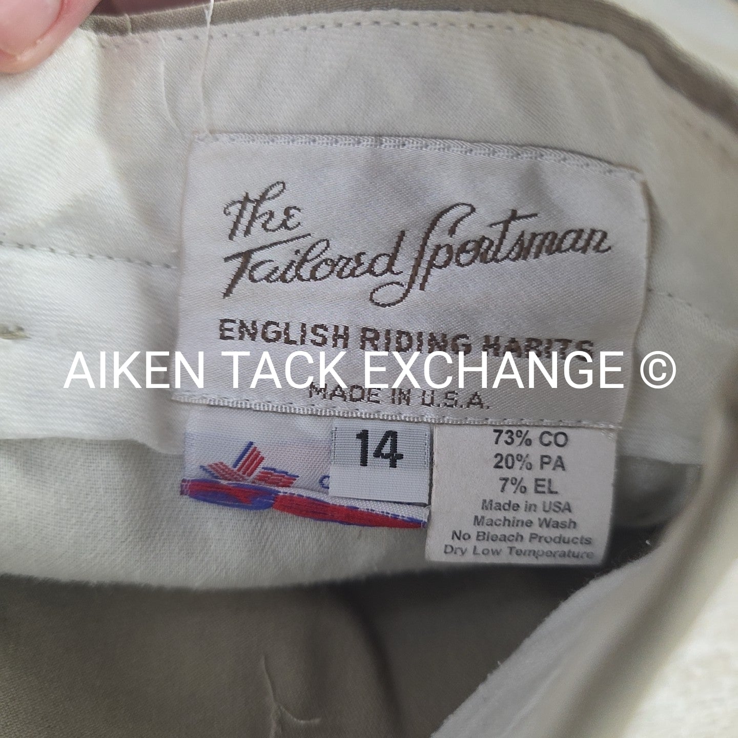 Tailored Sportsman "TS" Knee Patch Breeches, Size 14