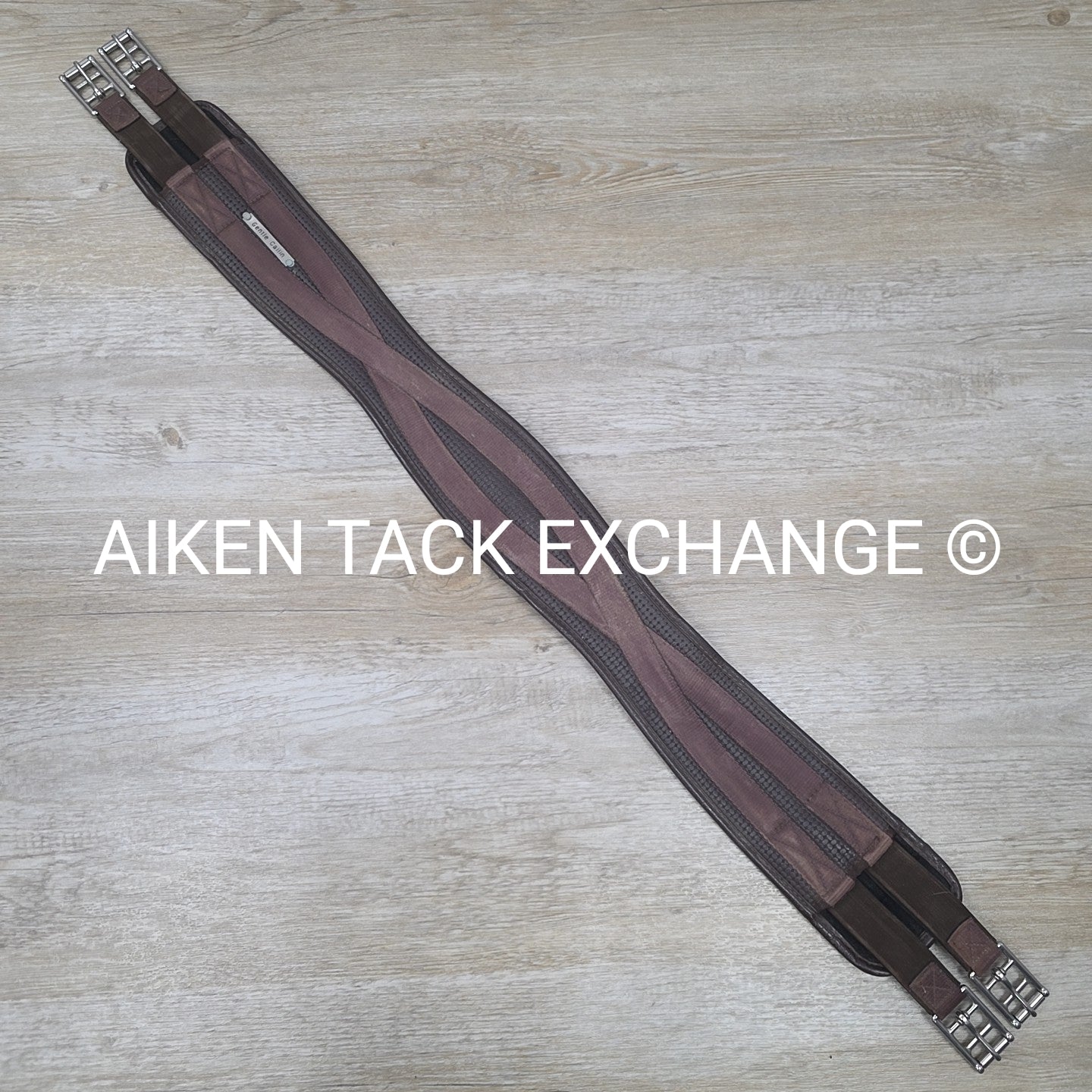 Chafeless Girth with Double Elastic, Brown, 44" (Has Nameplate)