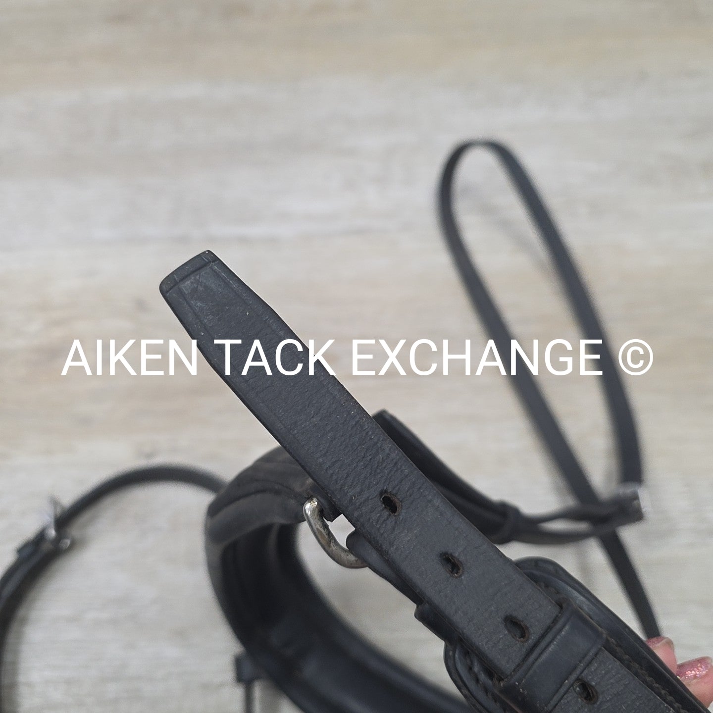 Passier Crank Noseband with Flash, Black, Size Full