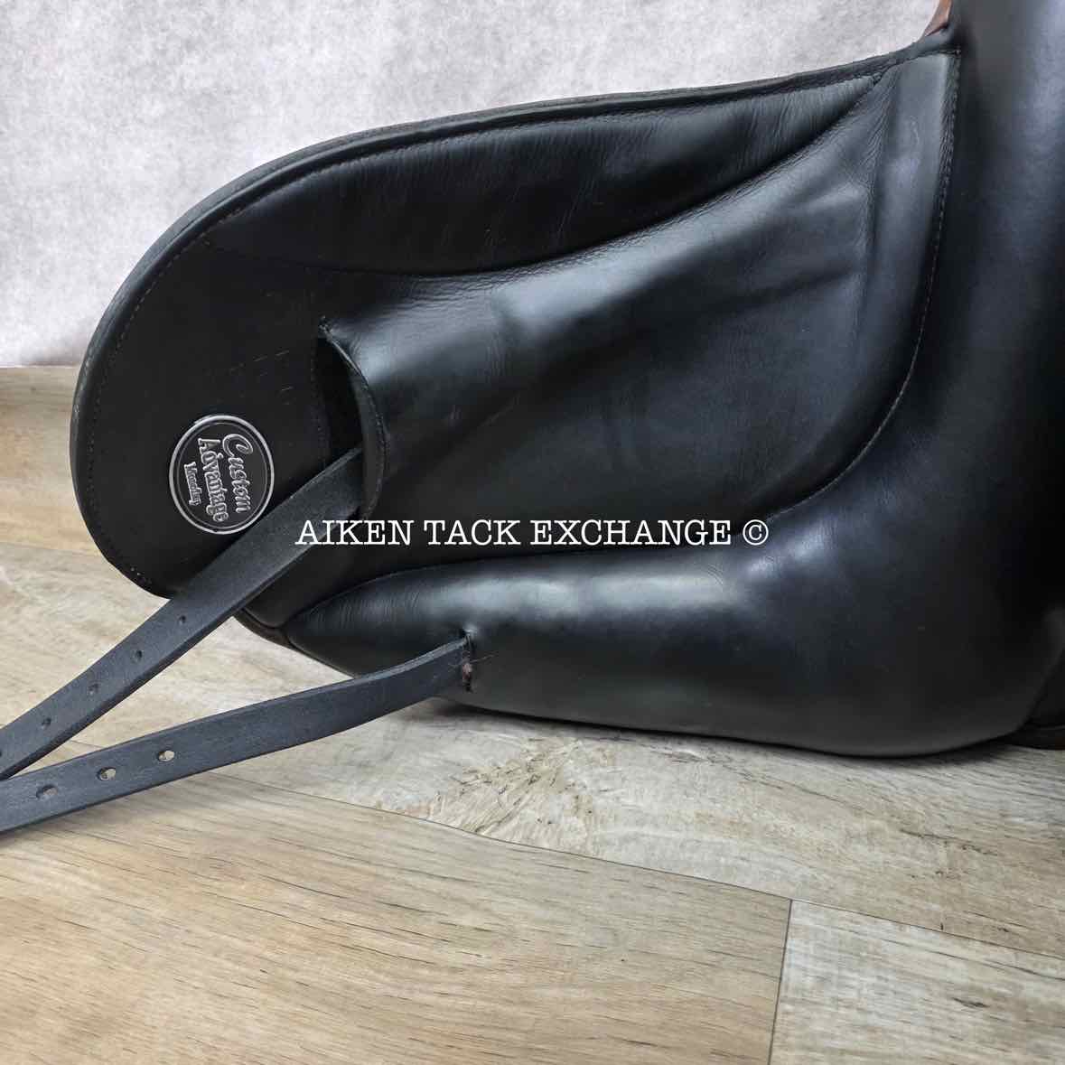 2014 Custom Saddlery Advantage Monoflap Dressage Saddle, 18" Seat, Adjustable Tree, Wool Flocked Panels