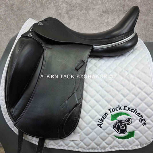 2021 Prestige Philosophy K CPS Monoflap Dressage Saddle, 18" Seat, 34 Tree - MW, Wool Flocked Panels