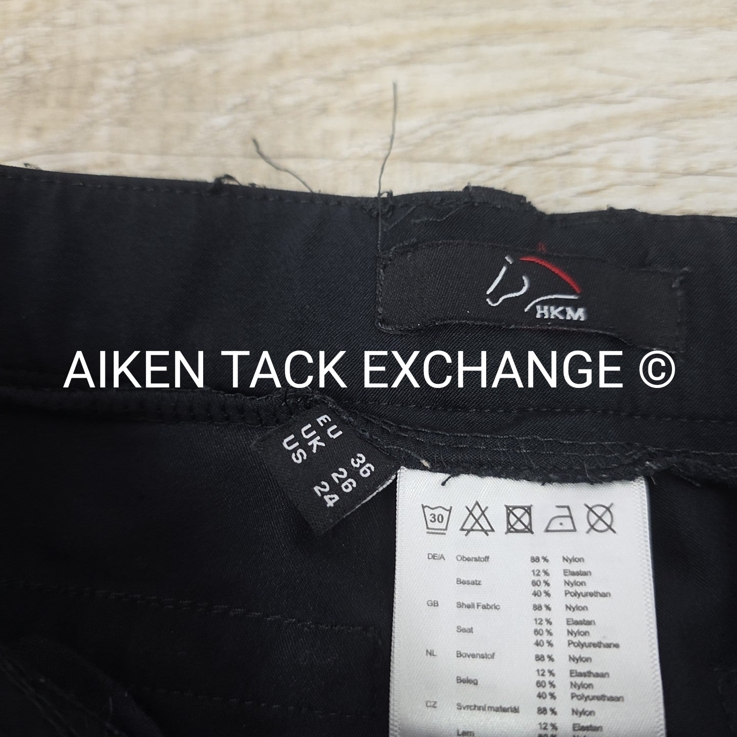 HKM Full Seat Breeches, Size 24