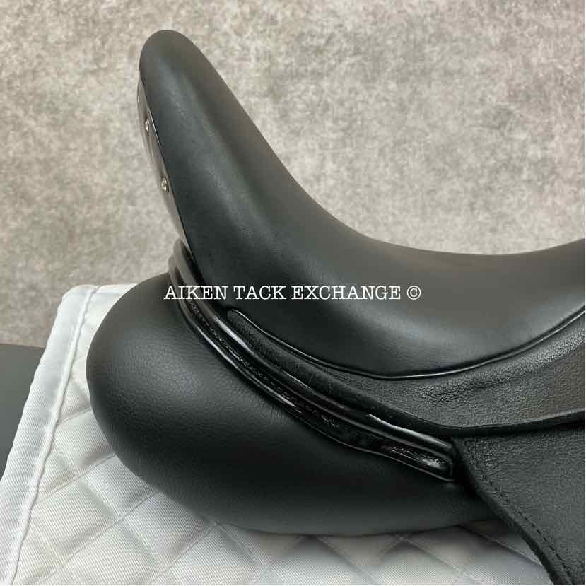 2023 Custom Saddlery Wolfgang Gemini R Monoflap Dressage Saddle, 17.5" Seat, Adjustable Tree, Wool Flocked Panels