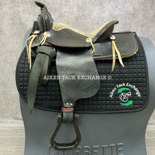 All-Around Pleasure Trail Western Saddle, 15" Seat, Regular Tree - Semi QH Bars