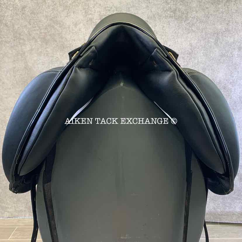 2022 MaxFlex Melina Pro Monoflap Dressage Saddle, 17.5" Seat, Flex Tree - Adjustable (Custom Gullet), Wool Flocked Pony Panels