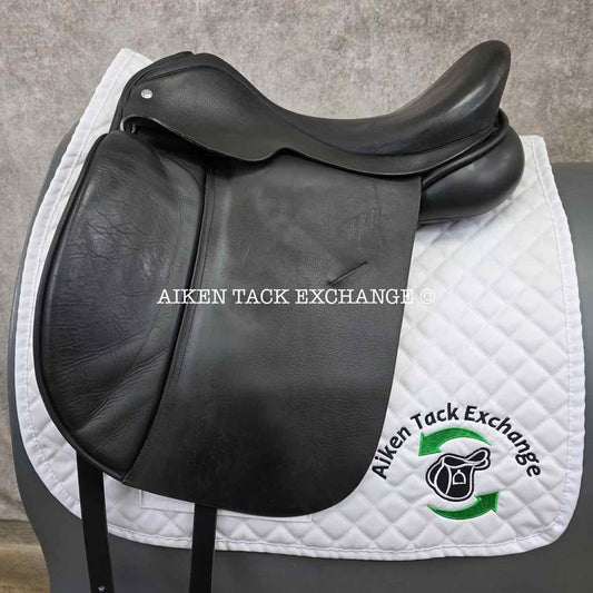 2008 Custom Saddlery Steffen's Advantage Dressage Saddle, 18" Seat, Adjustable Tree, Wool Flocked Panels