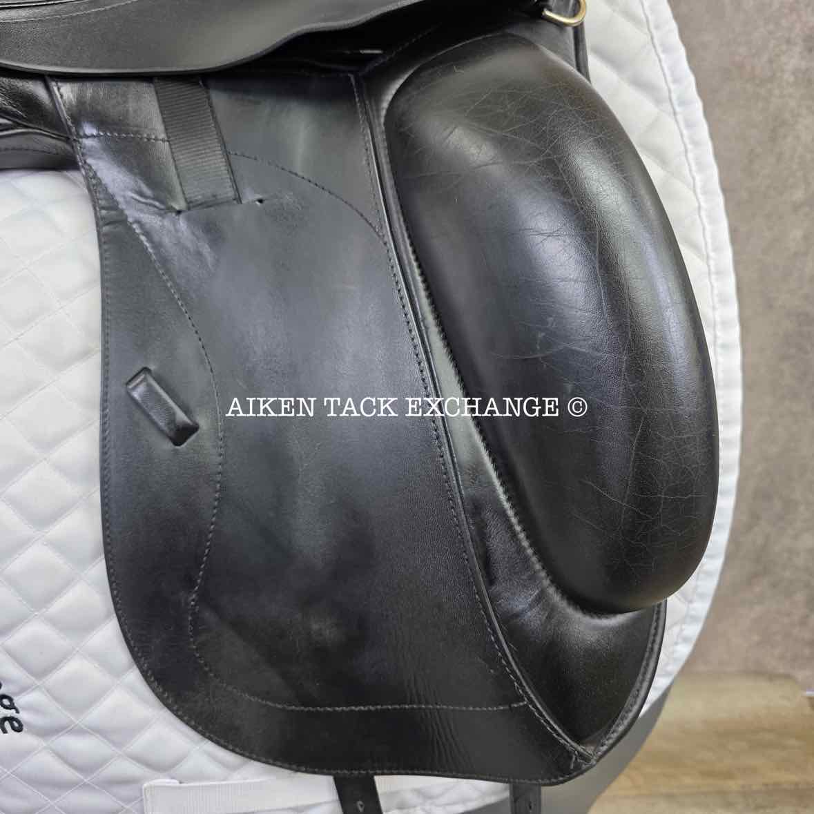 2015 Custom Saddlery Wolfgang Matrix Monoflap Dressage Saddle, 17.5" Seat, Adjustable Tree, Wool Flocked Hybrid Panels