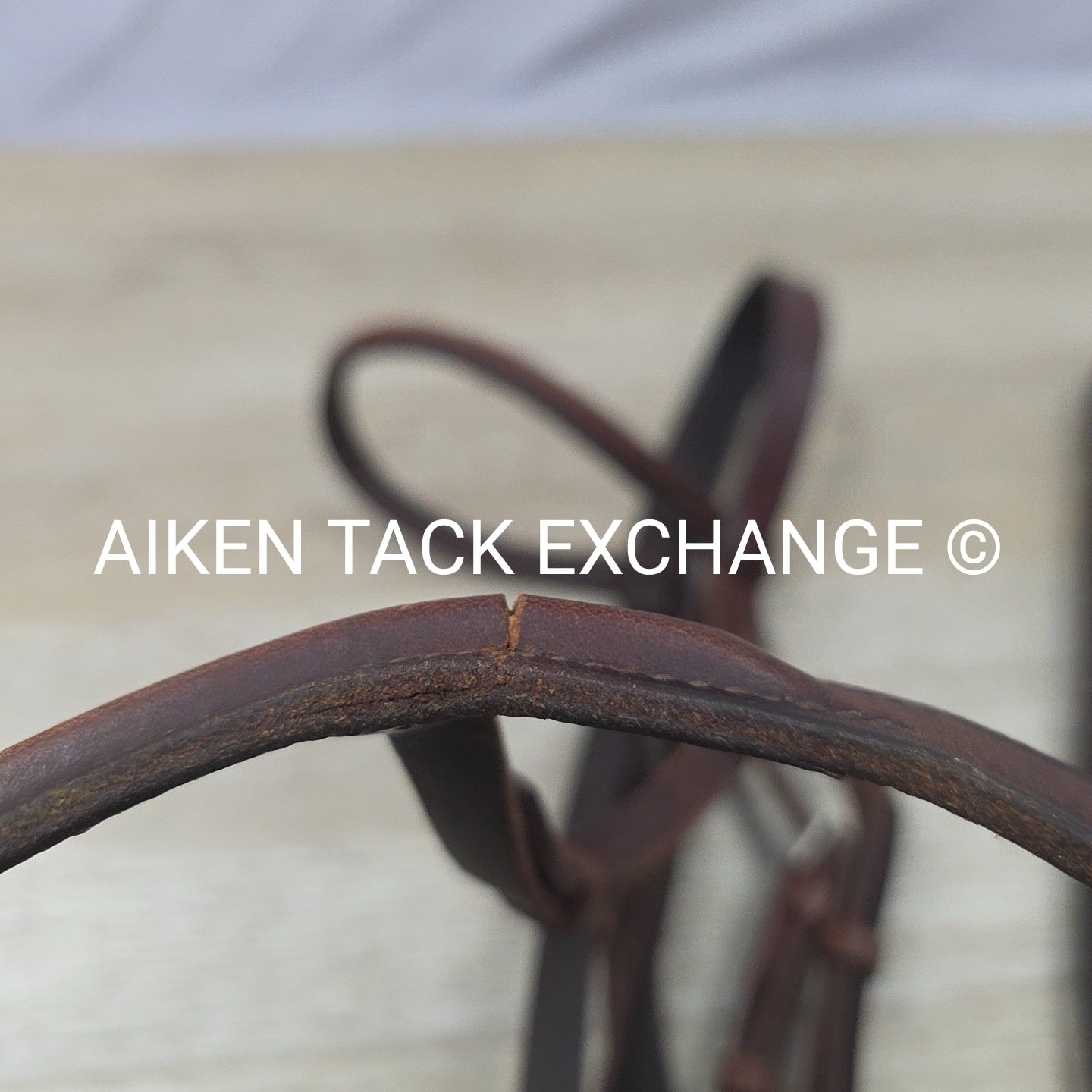 Stubben Bridle with Laced Reins, Brown, Size Full (has damage)