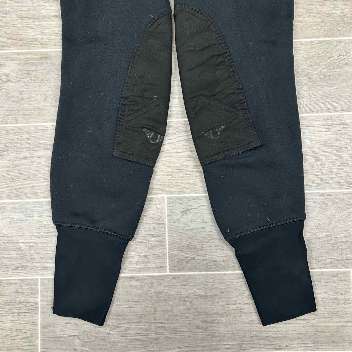 TuffRider Fleece Knee Patch Riding Tights, Women's 30 (has blemishes)