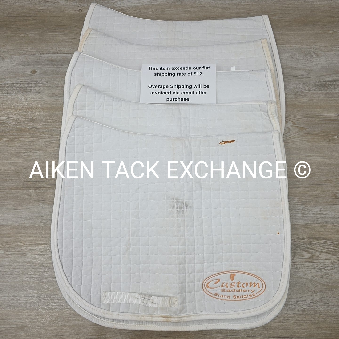 BARGAIN BUNDLE: 5 All Purpose / Dressage Custom Saddlery Saddle Pads
