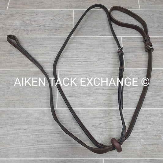 Flat Standing Martingale, Brown, Size Cob / Pony