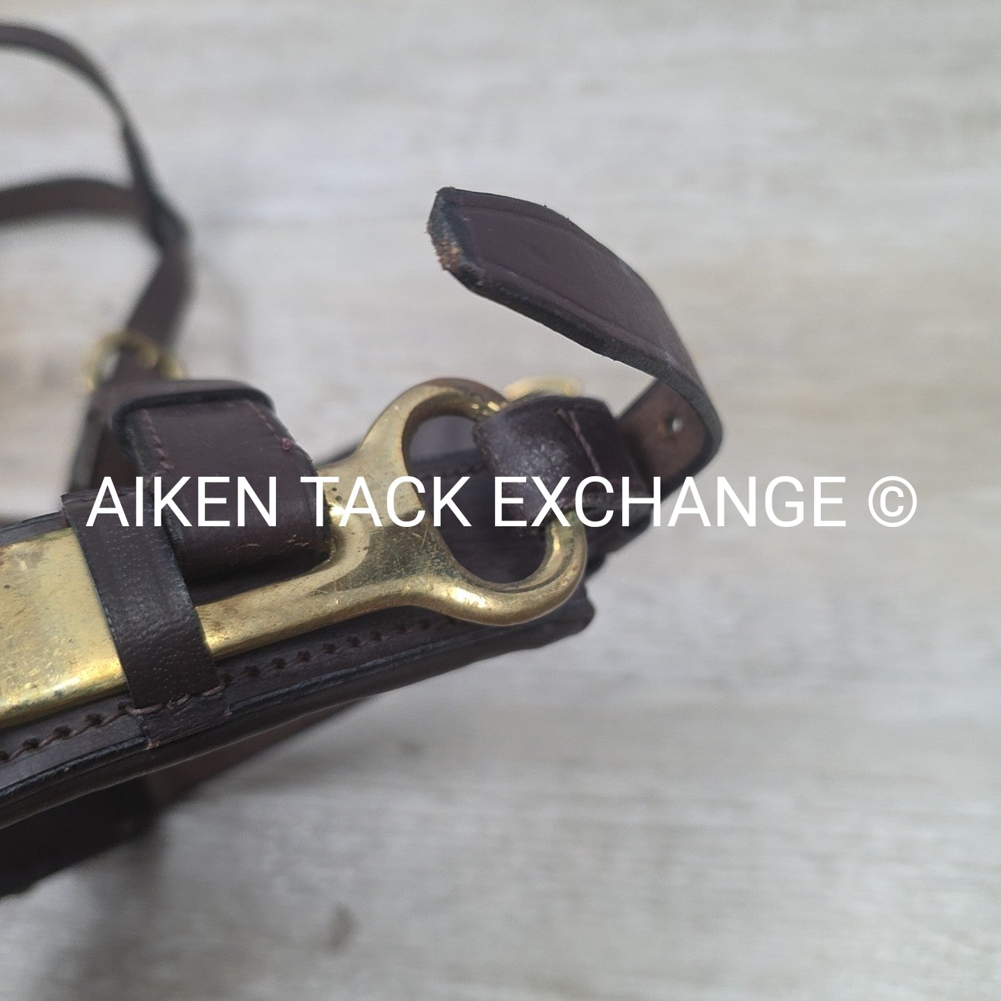 Leather Lunging Cavesson, Brown, Size Full